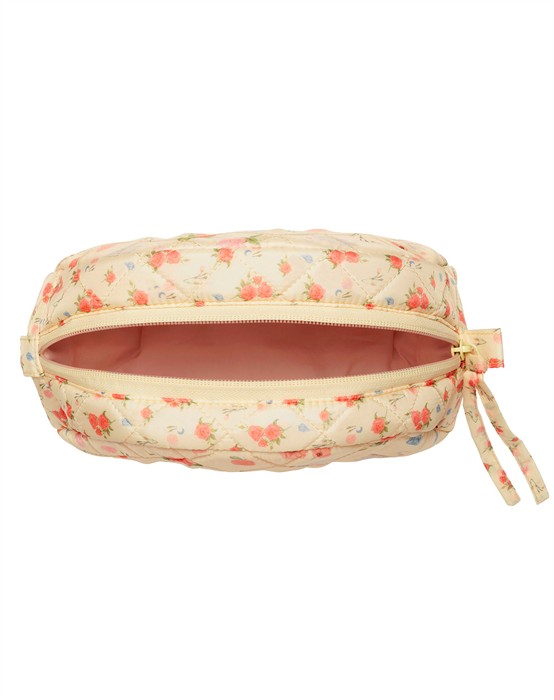 Make Up Taske - Medium - Roses And Shells